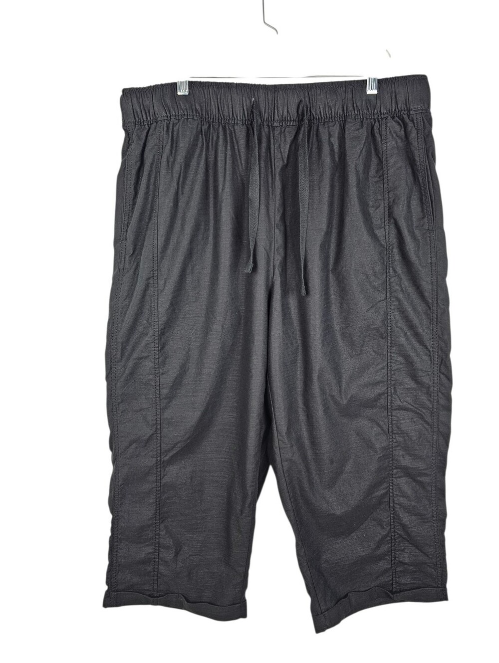 Lane Bryant Black Soft Slub Capri Pants NWT Plus Size 18/20